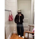 RALPH LAUREN 2025 Early Fall/Winter Collection 🐻 Corduroy Embroidered Logo Mock Neck Zip-Front Jacket for Women - Image 4