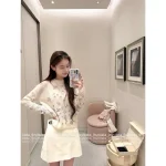 Dior 2025 Fall/Winter Collection 🦋 Imported Mulberry Silk/Alpaca/Cashmere Blend Pullover Embroidered Butterfly Sweater - Image 7