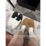 Chanel 2025 Fall/Winter CoCo Neige Ski Collection 🦙 New Season Imported Australian Long-Haired Wool Loafers for Women - Image 4