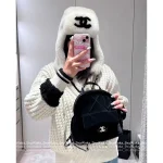 Chanel 2025 Fall/Winter CoCo Neige Ski Collection ❄️ Artisan Imported Silk Velvet Quilted Mini Backpack / Rucksack for Women - Image 6