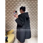 Louis Vuitton 2025 Early Fall/Winter Collection 🔍 Patchwork Hooded Design Wool-Blend Quilted Coat for Women - Mid-Length, Slimming & Elegant - Image 12