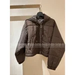 Louis Vuitton 2025 Fall/Winter Collection 🐻 Hooded Patterned Cropped Zip-Up Puffer Jacket for Women - Image 3