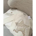 Dior 100% Cashmere ⭐️ 2025 Early Fall/Winter Collection Gold-Thread Embroidered Star Logo Round Neck Cashmere Pullover - Image 23