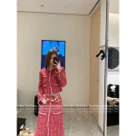 Chanel Festive Holiday Collection for the Sophisticated Woman ♥️ 2025 Fall/Winter Series Imported Tweed Wool Woven Pocket Blazer / Midi Skirt / Wide-Leg Pants - Image 7