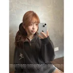 CHROME HEARTS 2025 Fall/Winter Collection 🩶 Brushed Cotton Zip-Front Sanskrit Print Logo Hooded Jacket for Women - Image 7