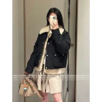 Dior 2025 Early Fall/Winter Collection ☑️ Detachable Two-Piece Design Custom Leather Buckle Shearling Vest Puffer Jacket - Image 4