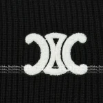 Celine Fall/Winter Must-Have 🖤 2025 Early Fall/Winter Collection Classic Terry Jacquard Logo Hooded Wool Knit Cardigan - Image 7