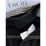 Dior "Slimming Silhouette Style" 🖤 D+ 2025 Fall/Winter Collection Slim-Fit Stand-Collar Zip-Front Cashmere Knit Cardigan - Image 12