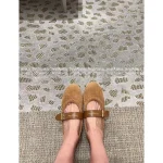Dior 2025 Fall/Winter Collection 🐑 Shearling Imported Shearling-Lined Frost Ballet Flats 🩰 Cozy & Warm - Image 3