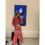 Chanel Festive Holiday Collection for the Sophisticated Woman ♥️ 2025 Fall/Winter Series Imported Tweed Wool Woven Pocket Blazer / Midi Skirt / Wide-Leg Pants - Image 6