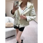 BURBERRY 2025 Fall/Winter Collection 💛 Classic Quilted Hooded Pocket Cropped Puffer Jacket for Petite Women