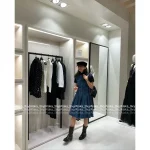 Chanel Vintage Vintage Series 🔍©️©️ Metal Button Embellished Embroidered Letter Logo Imported Calfskin Leather Ankle Boots for Women - Image 2