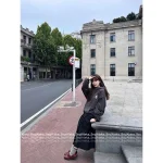 CHROME HEARTS 2025 Fall/Winter Collection 🩶 Brushed Cotton Zip-Front Sanskrit Print Logo Hooded Jacket for Women - Image 6