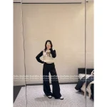 Chanel 2025 Fall/Winter Ski Collection 🦌 Colorblock Reindeer 🫎 Pattern Round Neck Cashmere/Wool Blend Pullover Sweater - Image 12
