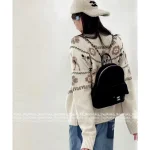 Chanel 2025 Fall/Winter CoCo Neige Ski Collection ❄️ Artisan Imported Silk Velvet Quilted Mini Backpack / Rucksack for Women - Image 3