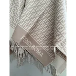FENDI "Must-Have for Socialites & Celebrities" 🐑 Cashmere Fringe Shawl for Women Cashmere + Wool Blend Warm & Cozy - Image 7
