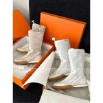 Hermes 2025 Early Fall American Casual Old Money Style | Sophisticated Woman's Casual Baseball & Golf Ankle Boots