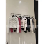 Chanel 2025 Fall/Winter Collection 🤍 Lapel Gem Button Four-Pocket Imported Wool Tweed Woven Coat for Women - Image 13