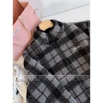 miumiu 2025 Early Fall/Winter Collection 🩶 Color-Block Plaid Fleece Zip-Up Furry Jacket Oversized Fit - Image 6