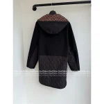 Louis Vuitton 2025 Early Fall/Winter Collection 🔍 Patchwork Hooded Design Wool-Blend Quilted Coat for Women - Mid-Length, Slimming & Elegant - Image 9