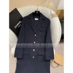 Chanel 2025 Fall/Winter Collection 🔍 Structured Lapel Pocket Wool Long Coat for Women - Image 13