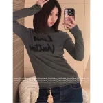 Dior 100% Cashmere ⭐️ 2025 Early Fall/Winter Collection Gold-Thread Embroidered Star Logo Round Neck Cashmere Pullover - Image 5