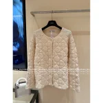 Dior 2025 Fall/Winter Collection ⭐️ Artisan Teddy Cashmere/Merino Wool 🦙 Quilted Embossed Button Knit Cardigan