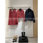 Chanel Festive Holiday Collection for the Sophisticated Woman ♥️ 2025 Fall/Winter Series Imported Tweed Wool Woven Pocket Blazer / Midi Skirt / Wide-Leg Pants - Image 4
