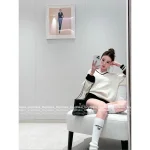 Chanel 2025 Fall/Winter CoCo Neige Ski Collection 🤍 ❄️ Color-Block V-Neck Terry Cuff Pullover Wool Knit Sweater for Women - Image 11