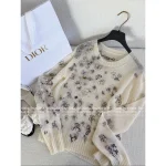 Dior 2025 Fall/Winter Collection 🦋 Imported Mulberry Silk/Alpaca/Cashmere Blend Pullover Embroidered Butterfly Sweater - Image 16