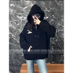 Celine Fall/Winter Must-Have 🖤 2025 Early Fall/Winter Collection Classic Terry Jacquard Logo Hooded Wool Knit Cardigan - Image 4
