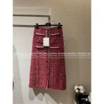 Chanel Festive Holiday Collection for the Sophisticated Woman ♥️ 2025 Fall/Winter Series Imported Tweed Wool Woven Pocket Blazer / Midi Skirt / Wide-Leg Pants - Image 3