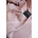 FENDI Winter Styling 🌸 FF 2025 Fall/Winter New Double-Faced Cashmere Sakura Pink Hooded Cape with Pockets - Image 12