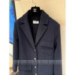 Chanel 2025 Fall/Winter Collection 🔍 Structured Lapel Pocket Wool Long Coat for Women - Image 11
