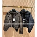 Louis Vuitton 2025 Fall/Winter Collection 🐻 Hooded Patterned Cropped Zip-Up Puffer Jacket for Women