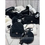 Chanel 2025 Fall/Winter CoCo Neige Ski Collection ❄️ Artisan Imported Silk Velvet Quilted Mini Backpack / Rucksack for Women - Image 17