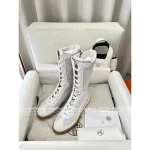 Hermes 2025 Early Fall American Casual Old Money Style | Sophisticated Woman's Casual Baseball & Golf Ankle Boots - Image 7
