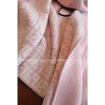 FENDI Winter Styling 🌸 FF 2025 Fall/Winter New Double-Faced Cashmere Sakura Pink Hooded Cape with Pockets - Image 11