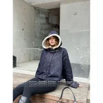Loewe 2025 Early Fall/Winter Collection 🤠 Heavy Enzyme Wash Hooded Denim Quilted Faux Fur Jacket - Image 7