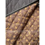 Louis Vuitton 2025 Early Fall/Winter Collection 🔍 Patchwork Hooded Design Wool-Blend Quilted Coat for Women - Mid-Length, Slimming & Elegant - Image 6