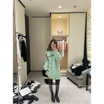 Chanel 2025 Fall/Winter Collection 🎀 Detachable Handmade Chunky Knit Bow Wool/Mohair Blend Pullover Knit Dress with Silk Lining - Image 8