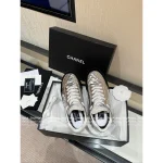 Chanel 2025 Fall/Winter Collection ©️©️ Ski Series Tech-Futuristic Silver Tone Motion Classic Cortez Sneakers for Women - Stylish & Super Comfortable~ - Image 12