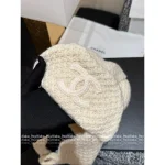 Chanel 2025 Fall/Winter Ski Collection 🤍 Chunky Knit Pineapple Stitch Ushanka Hat - Cashmere/Silk Blend - Image 6
