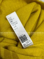 Celine 2025 Fall/Winter Collection 🍋©️ Lemon Yellow Mock Neck Wool Pullover for Women - Image 8