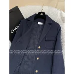 Chanel 2025 Fall/Winter Collection 🔍 Structured Lapel Pocket Wool Long Coat for Women - Image 9