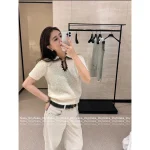 Chanel 2025 Fall/Winter CoCo Neige Ski Collection ❄️ Colorblock Crochet Peter Pan Collar Crystal Bow Embellishment Cashmere Short Sleeve - Image 11