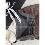 Chanel 2025 Fall/Winter Collection 🐻 Special Enzyme Wash Denim Camellia Print Logo High-Waist Slimming Wide-Leg Jeans for Women - Image 15