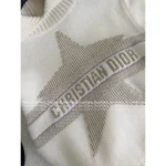 Dior 2025 Fall/Winter Ski Collection 🏔️ Heavyweight Gold-Thread Embroidered Star ⭐️ Logo Navy Lapel Cashmere Pullover - Image 14