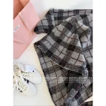 miumiu 2025 Early Fall/Winter Collection 🩶 Color-Block Plaid Fleece Zip-Up Furry Jacket Oversized Fit - Image 15