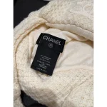 Chanel 2025 Fall/Winter Ski Collection 🤍 Chunky Knit Pineapple Stitch Ushanka Hat - Cashmere/Silk Blend - Image 4